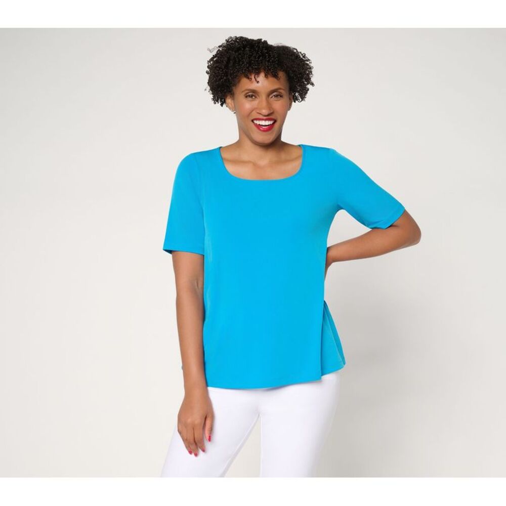Susan Graver Women's Top Sz 2XS (XXS) Make Your Selection: Blue